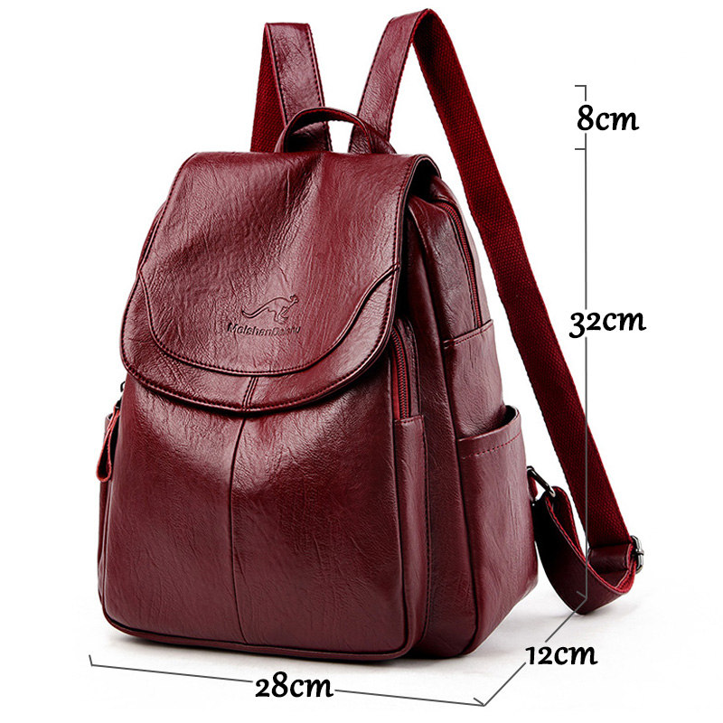 กระเป๋าเป้หนังแท้สไตล์วินเทจสำ - Leather Backpack Vintage บทวิจารณ์และราคา