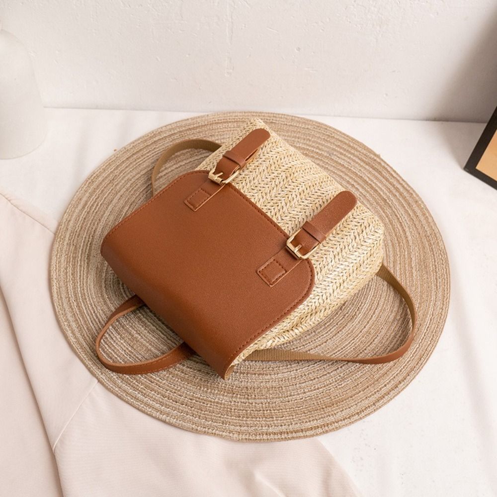 กระเป๋าเป้สะพายหลังหนัง PU ลาย - Leather Backpack Vintage บทวิจารณ์และราคา