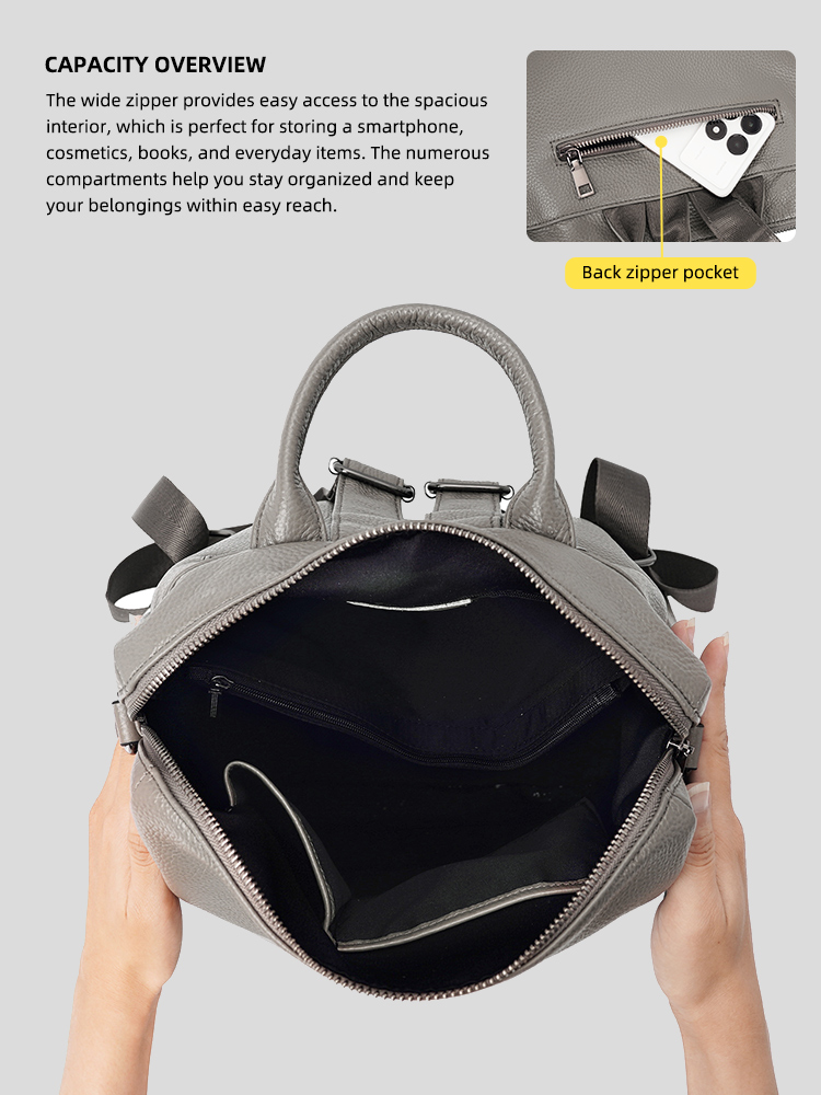 กระเป๋าเป้หนังแท้ Zency Premiu - Fashion Backpack Women บทวิจารณ์และราคา